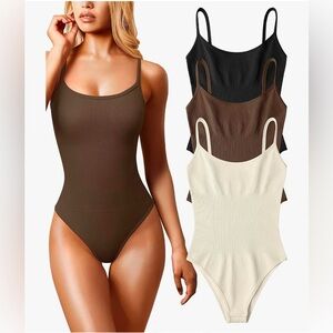 OQQ Women's 3 Piece Bodysuits